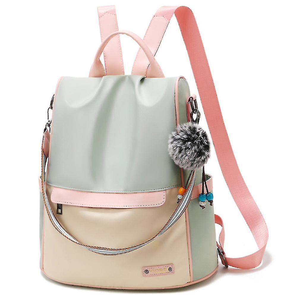 Foto 2 pulgar | Mochila Huoguo Para Mujer, Casual, De Lona, De Viaje, Pequeña, Verde - Venta Internacional.