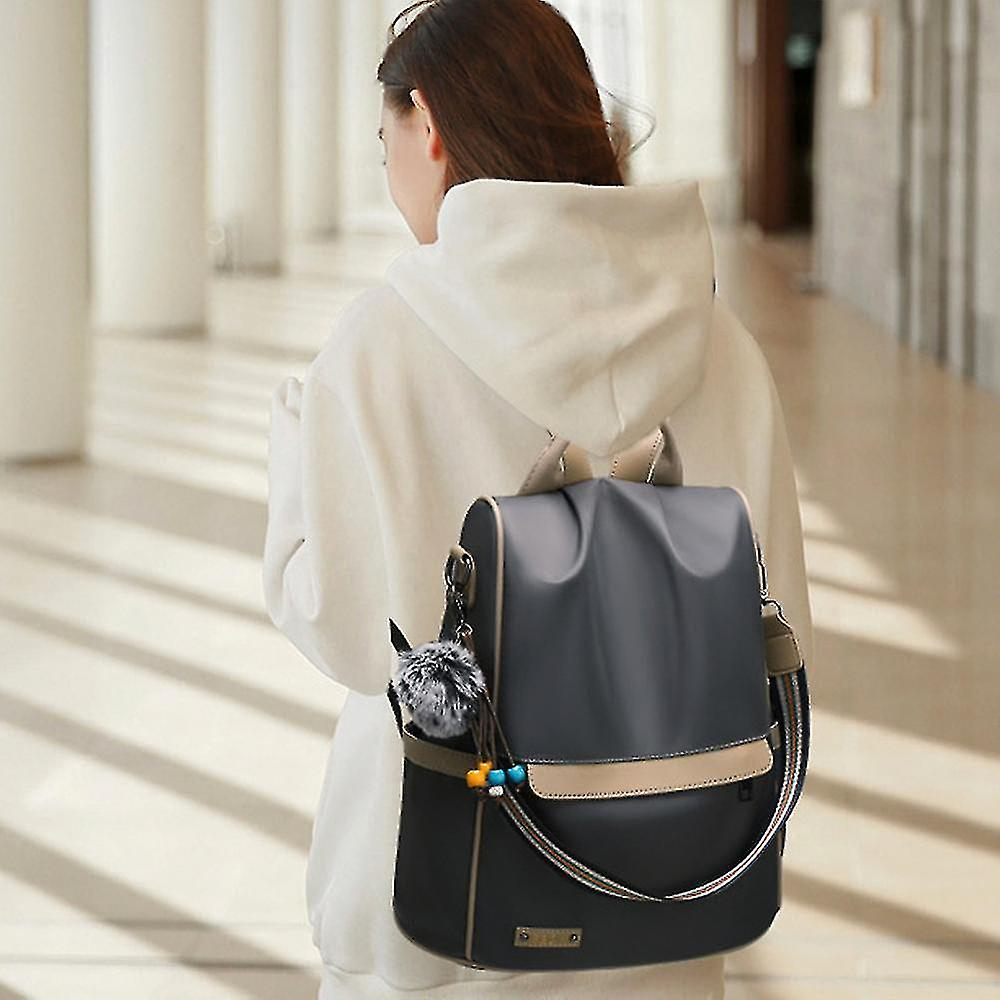 Foto 2 | Mochila Huoguo Para Mujer, Casual, De Lona, De Viaje, Pequeña, Verde - Venta Internacional.