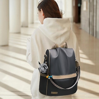 Foto 2 | Mochila Huoguo Para Mujer, Casual, De Lona, De Viaje, Pequeña, Verde - Venta Internacional.