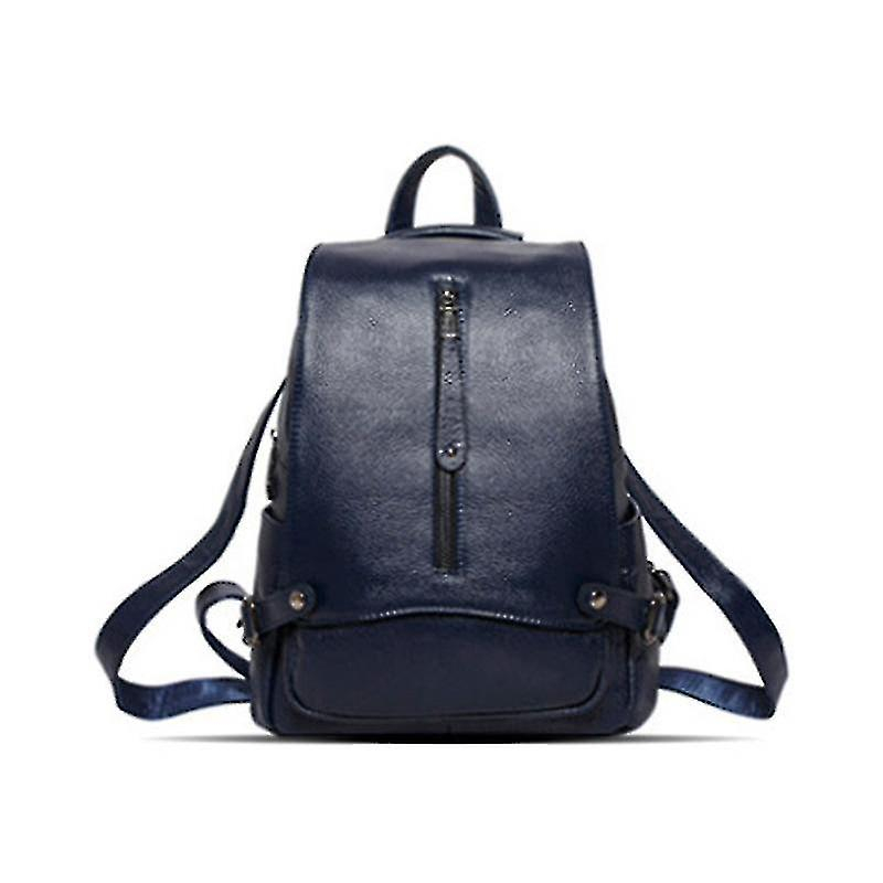 Foto 2 pulgar | Mochila Huoguo De Cuero Para Mujer, A La Moda, Azul Real - Venta Internacional.