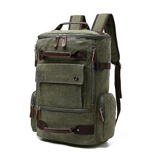 Foto 1 | Mochila Huoguo Vintage Canvas Travel Para Hombre De 36-55 L De Capacidad - Venta Internacional.