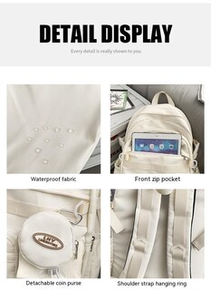 Foto 4 | Mochila Casual De Gran Capacidad Para Hombres Y Mujeres - Venta Internacional.