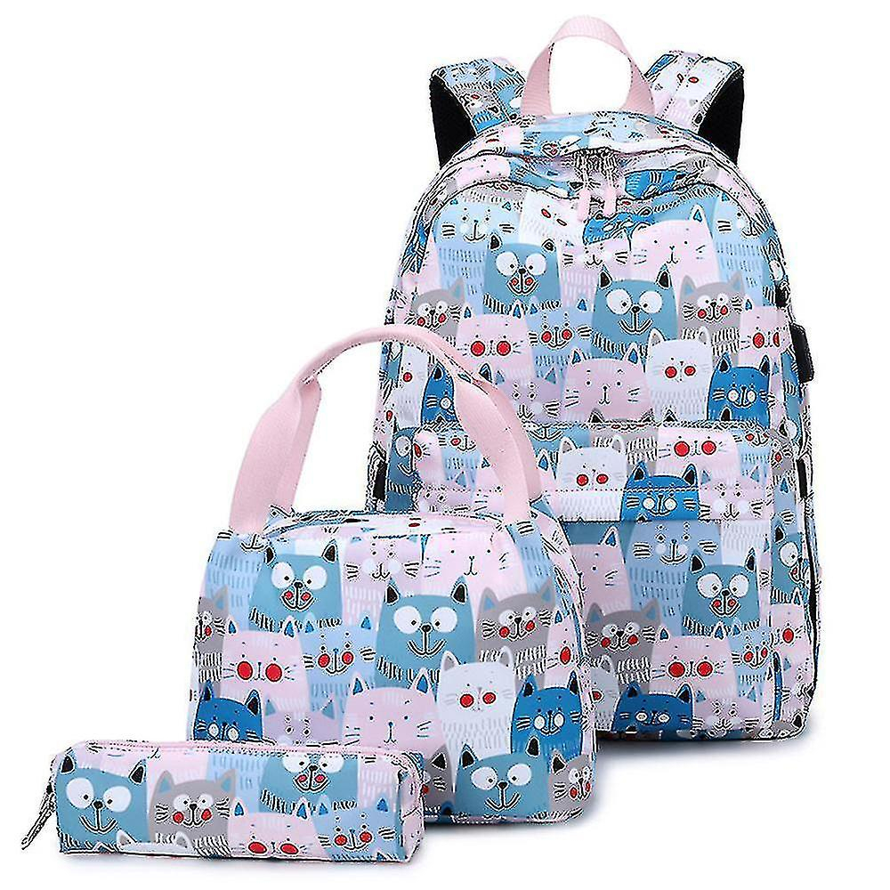 Foto 2 pulgar | Mochila Huoguo Pink De Gran Capacidad Para Niñas De Secundaria - Venta Internacional.