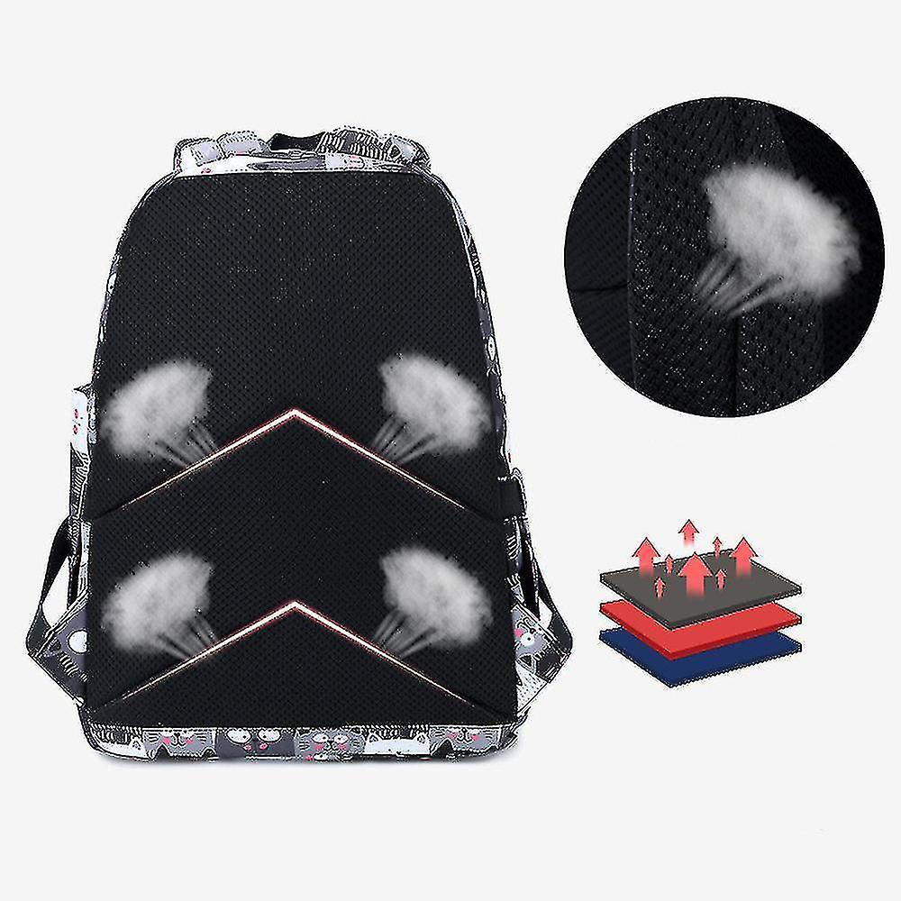 Foto 8 pulgar | Mochila Huoguo Pink De Gran Capacidad Para Niñas De Secundaria - Venta Internacional.