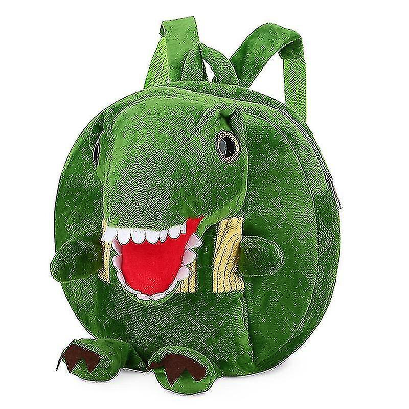 Foto 2 pulgar | Mochila Huoguo Plush Winter Para Niños De 2 A 4 Años, Color Verde Y Rojo - Venta Internacional.