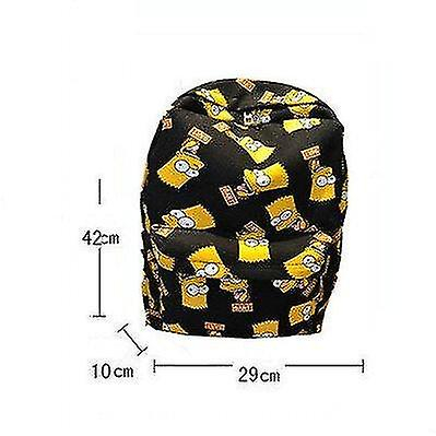 Foto 3 pulgar | Mochila Huoguo - Lienzo Con Estampado De Dibujos Animados Con Dibujos Animados De Los Simpson - Venta Internacional.