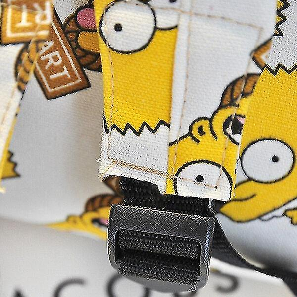 Foto 5 pulgar | Mochila Huoguo - Lienzo Con Estampado De Dibujos Animados Con Dibujos Animados De Los Simpson - Venta Internacional.