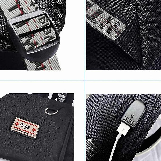 Foto 2 pulgar | Mochila Escolar Sanlin Beans, Ergonómica, Unisex, Impermeable, De Nailon - Venta Internacional.