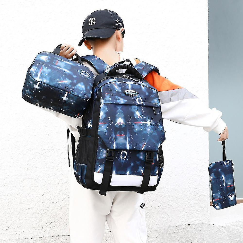 Foto 7 | Mochila Huoguo De Nylon Impermeable De Gran Capacidad Para Estudiantes - Venta Internacional.