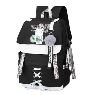 Foto 1 | Mochila Huoguo Canvas School Para Niñas Adolescentes 47x30x16 Cm - Venta Internacional.