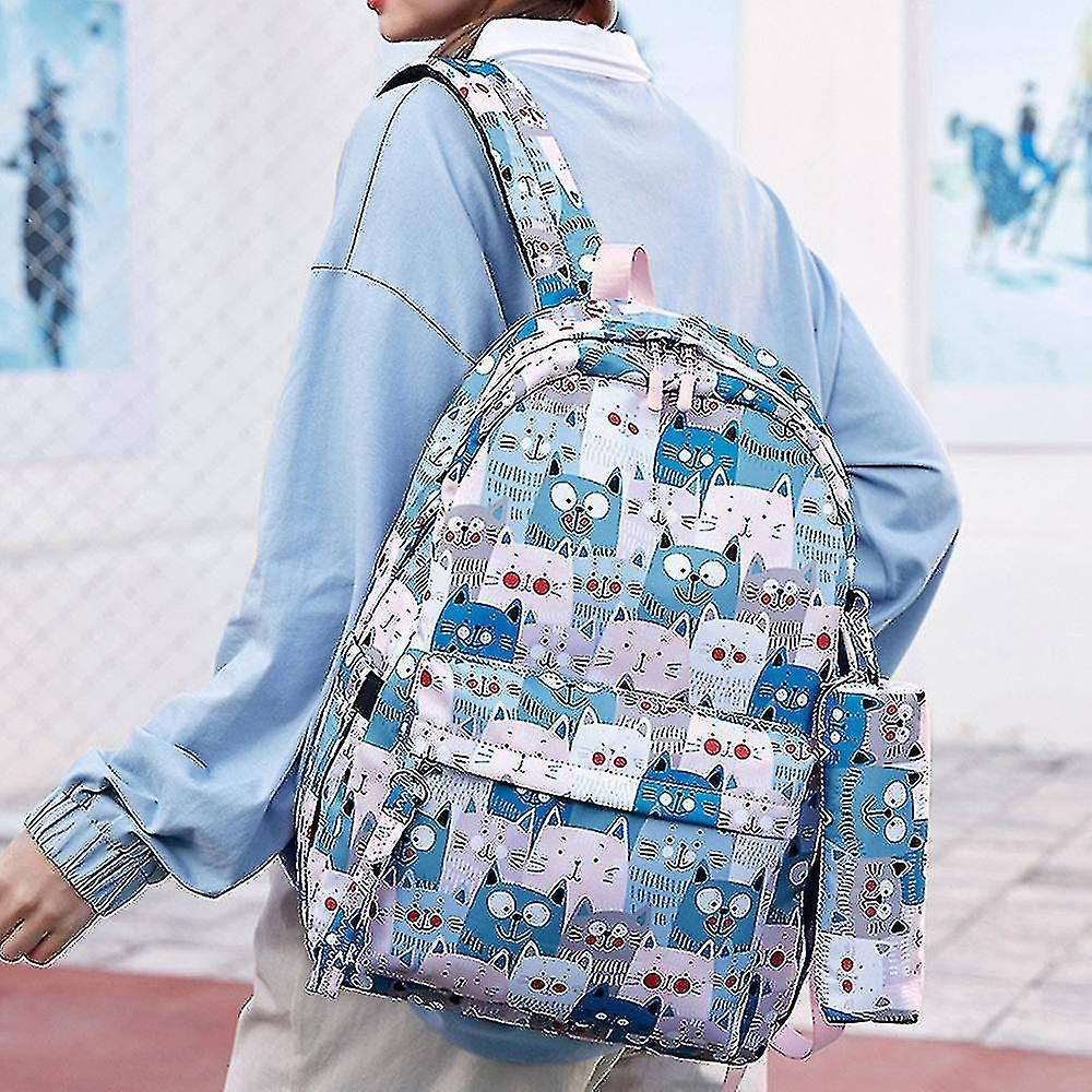 Foto 4 pulgar | Mochila Huoguo Pink De Gran Capacidad Para Niñas De Secundaria - Venta Internacional.