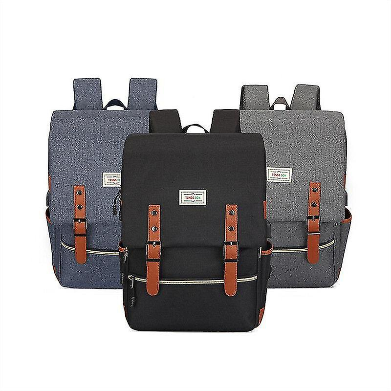 Foto 2 pulgar | Mochila Universitaria Huoguo Impermeable Para Portátil De 15,6 Pulgadas, Color Gris - Venta Internacional.