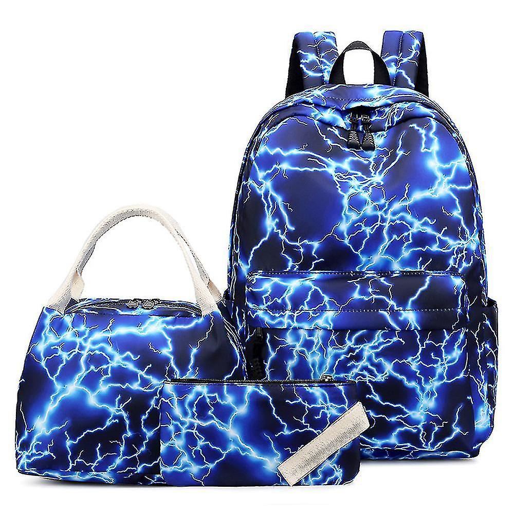 Foto 2 pulgar | Mochila Huoguo Para Niñas Con Estampado De Cielo Estrellado Azul Relámpago - Venta Internacional.