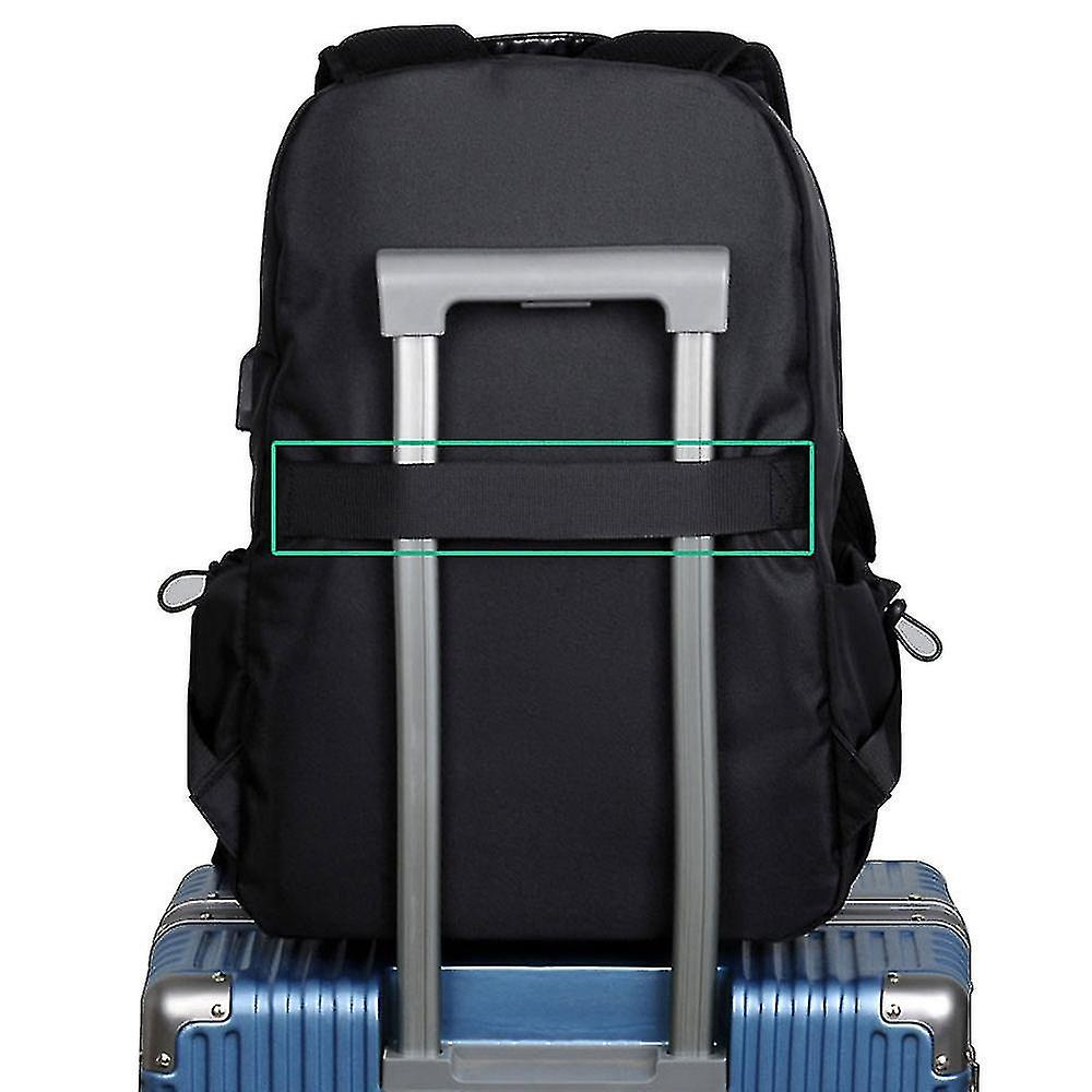 Foto 5 pulgar | Mochila Huoguo Bolsa De Viaje De Tela Oxford Para Hombre Negra 20-35 L - Venta Internacional.
