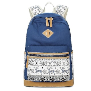 Foto 1 | Mochila Huoguo, De Lona, Estilo Universitario, Para Estudiantes De Secundaria - Venta Internacional.