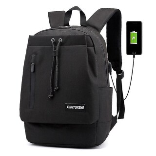 Foto 1 | Mochila Huoguo Leisure Sports Impermeable De Nylon Negra 29x17x - Venta Internacional.