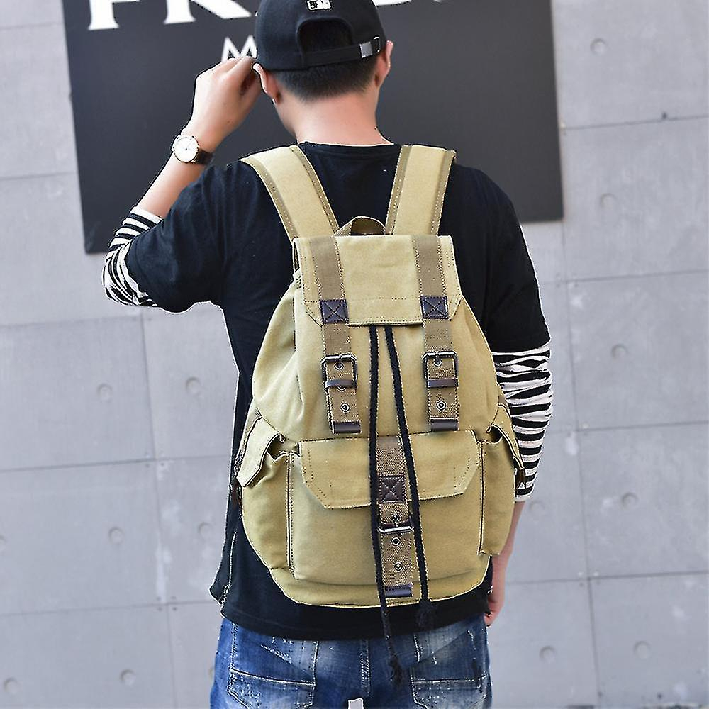 Foto 4 pulgar | Mochila Huoguo Retro, Bolsa De Viaje De Ocio Impermeable, Negra - Venta Internacional.