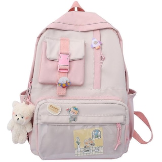 Foto 1 | Mochila Huoguo Ulzzang Transparente De Nylon Rosa De Gran Capacidad - Venta Internacional.