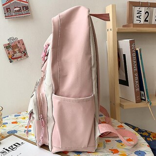 Foto 5 | Mochila Huoguo Ulzzang Transparente De Nylon Rosa De Gran Capacidad - Venta Internacional.