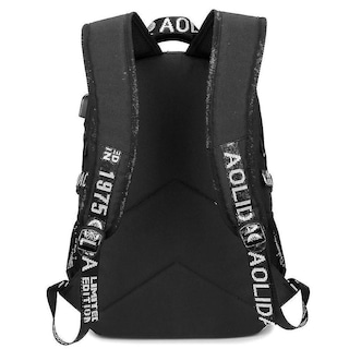 Foto 2 | Mochila Huoguo, Bolsa Deportiva Para Exteriores, Ordenador De 15,6 Pulgadas, Negra - Venta Internacional.