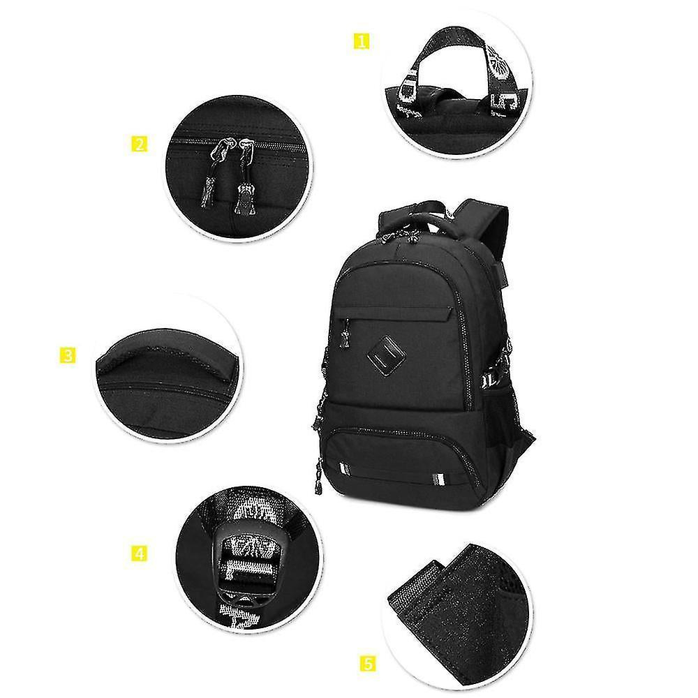 Foto 5 pulgar | Mochila Huoguo, Bolsa Deportiva Para Exteriores, Ordenador De 15,6 Pulgadas, Negra - Venta Internacional.