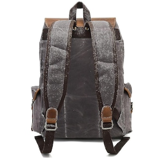 Foto 2 | Mochila Huoguo, Lona Pulida, Retro, Viajes De Ocio, Marrón - Venta Internacional.