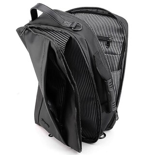 Foto 2 | Mochila Huoguo Messenger Para Viajes De Ocio Para Hombre, Azul Marino - Venta Internacional.