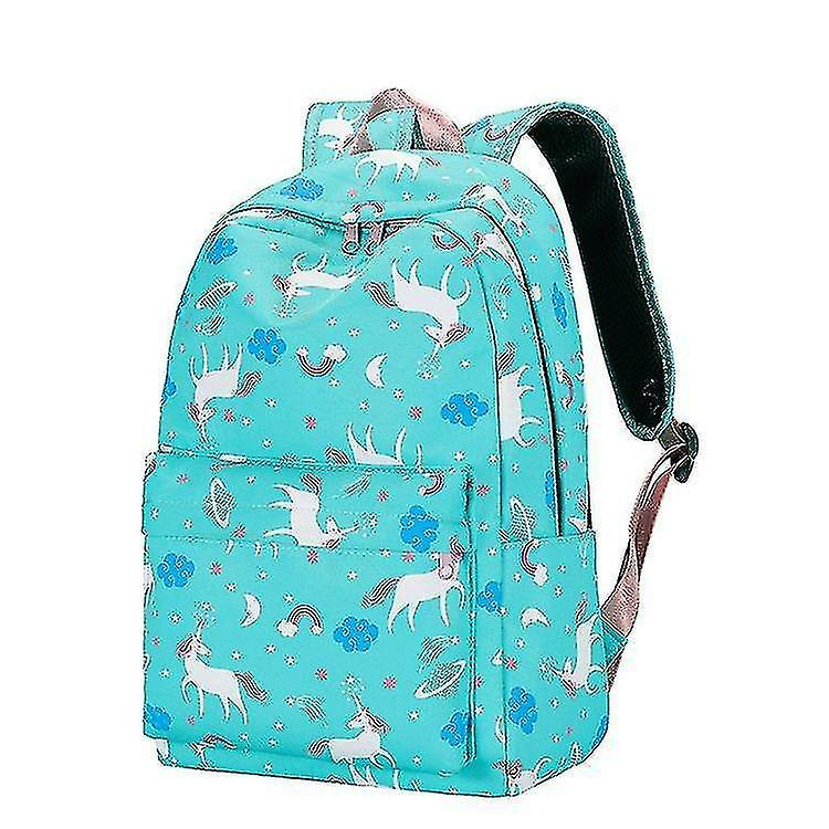 Foto 4 pulgar | Set De Mochilas Huoguo De 3 Piezas De Nailon Verde Claro Para Estudiantes - Venta Internacional.