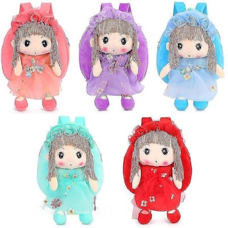 Foto 2 | Mochila Huoguo Con Dibujos Animados De Animales Lindos Para Niños De 8 Años, Color Rojo - Venta Internacional.