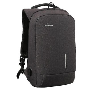 Foto 2 | Mochila Huoguo Laptop College Student 20-35l Gris Oscuro - Venta Internacional.