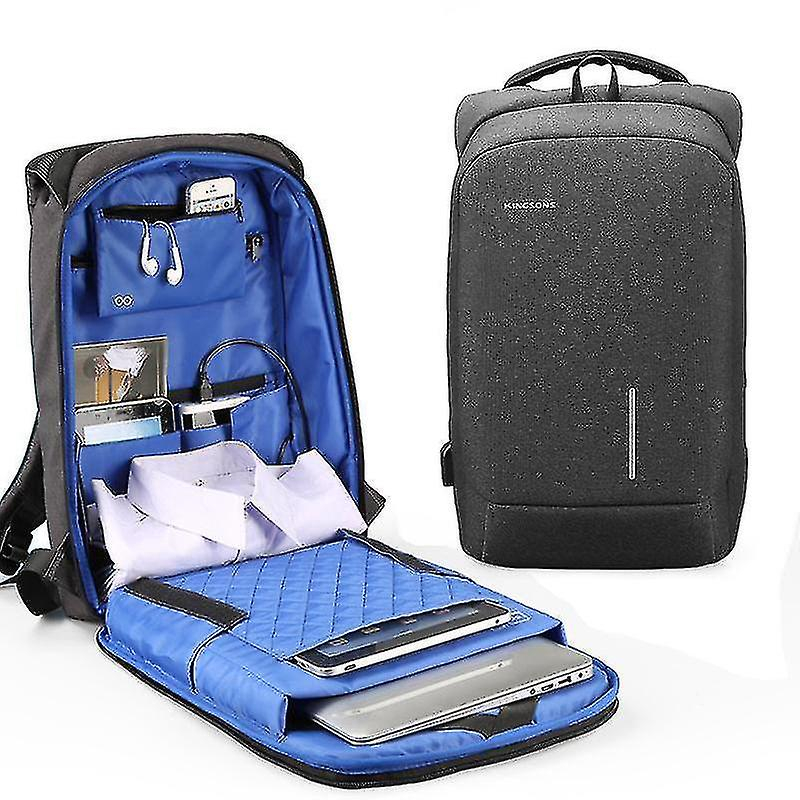 Foto 5 pulgar | Mochila Huoguo Laptop College Student 20-35l Gris Oscuro - Venta Internacional.