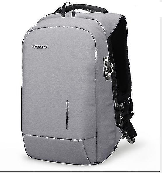 Foto 6 pulgar | Mochila Huoguo Laptop College Student 20-35l Gris Oscuro - Venta Internacional.