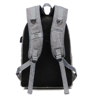 Foto 3 | Mochila Huoguo Casual De Lona Gris 20-35l Para Hombre - Venta Internacional.