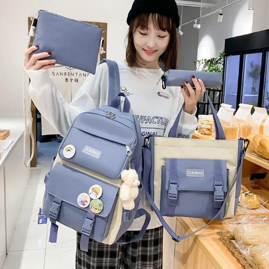 Foto 1 | Set De Mochilas Para Escuelas Al Aire Libre De Gran Capacidad, Nylon, Impermeable - Venta Internacional.