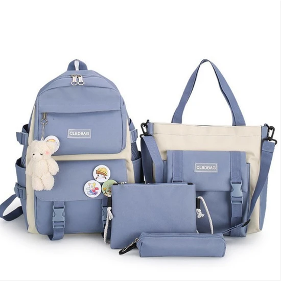 Foto 4 pulgar | Set De Mochilas Para Escuelas Al Aire Libre De Gran Capacidad, Nylon, Impermeable - Venta Internacional.