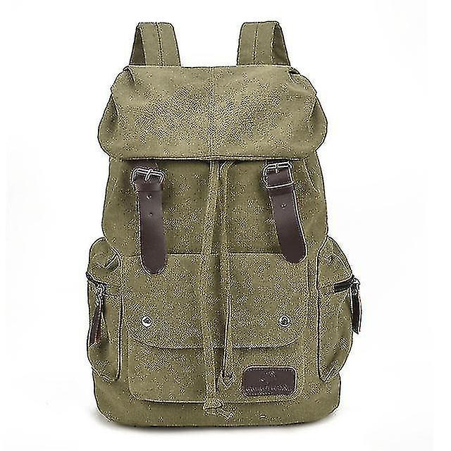 Foto 2 pulgar | Mochila Huoguo, Unisex, Lona, Viaje, Verde Militar, 31 X 17 X 46 Cm - Venta Internacional.