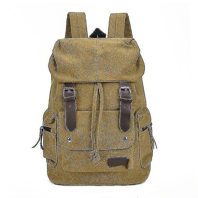 Foto 3 pulgar | Mochila Huoguo, Unisex, Lona, Viaje, Verde Militar, 31 X 17 X 46 Cm - Venta Internacional.