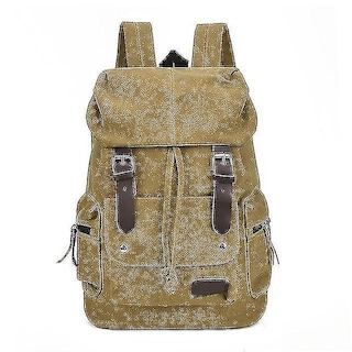 Foto 2 | Mochila Huoguo, Unisex, Lona, Viaje, Verde Militar, 31 X 17 X 46 Cm - Venta Internacional.