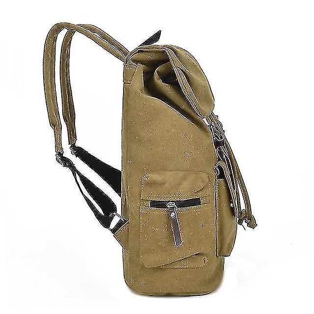 Foto 4 pulgar | Mochila Huoguo, Unisex, Lona, Viaje, Verde Militar, 31 X 17 X 46 Cm - Venta Internacional.