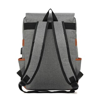 Foto 2 | Mochila Escolar Sanlin Beans Con Forma De Búho Para Adolescentes, 20 Litros (gris) - Venta Internacional.