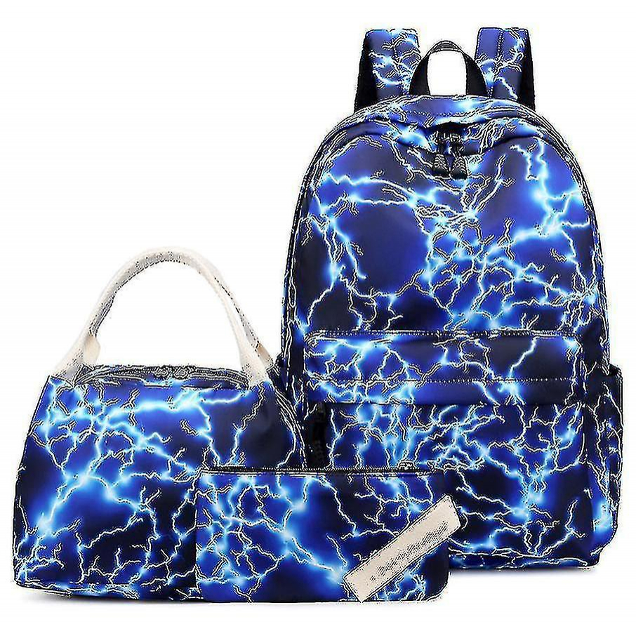 Foto 6 pulgar | Set De Mochilas Huoguo Para Niños Y Niñas Starry Sky Lightning, 3 Piezas - Venta Internacional.