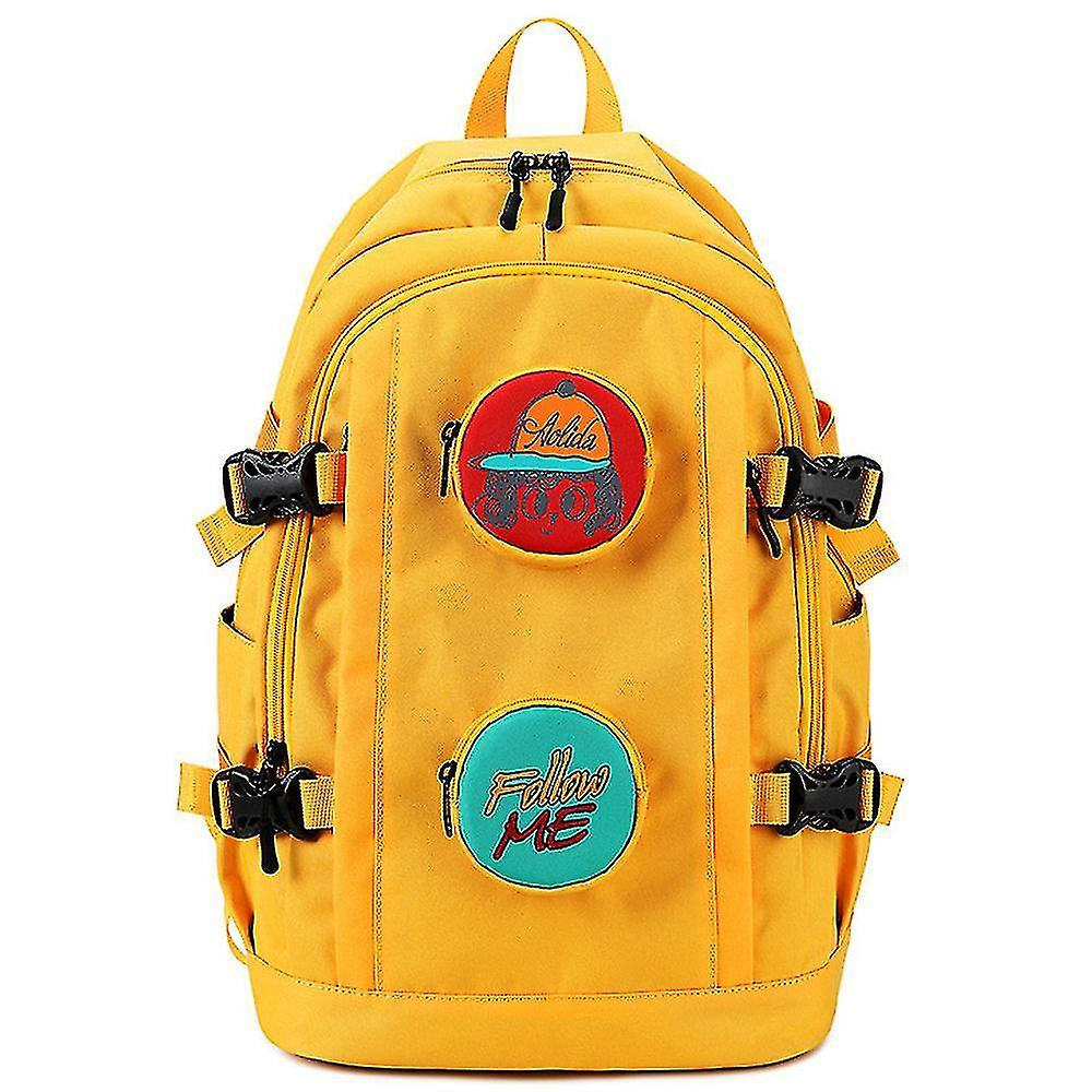 Foto 2 pulgar | Mochila Huoguo Travel Leisure, Estilo Retro, Impermeable, Amarilla - Venta Internacional.