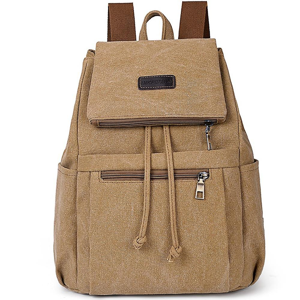 Foto 1 | Mochila De Lona Sanlin Beans De Estilo Retro Para Mujer (caqui) - Venta Internacional.