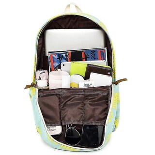 Foto 2 | Mochila Huoguo Para Mujer, Con Estampado De Lienzo, Impermeable, Color Crema - Venta Internacional.