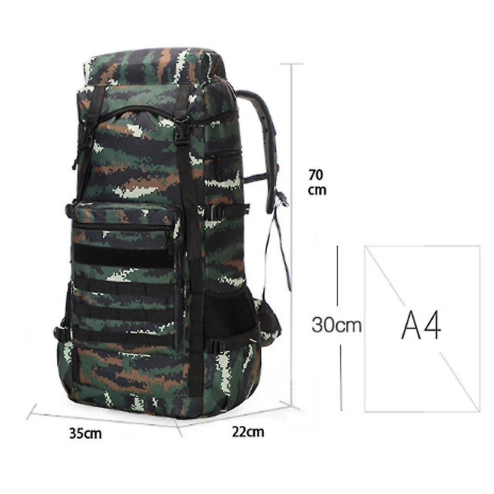 Foto 5 pulgar | Mochila Huoguo Oxford Cloth 70l Impermeable Para Viajes Al Aire Libre - Venta Internacional.