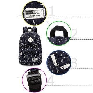 Foto 3 | Mochila Huoguo Para Niños Con Bolsa Diagonal Y Bolsa Para Bolígrafos - Venta Internacional.