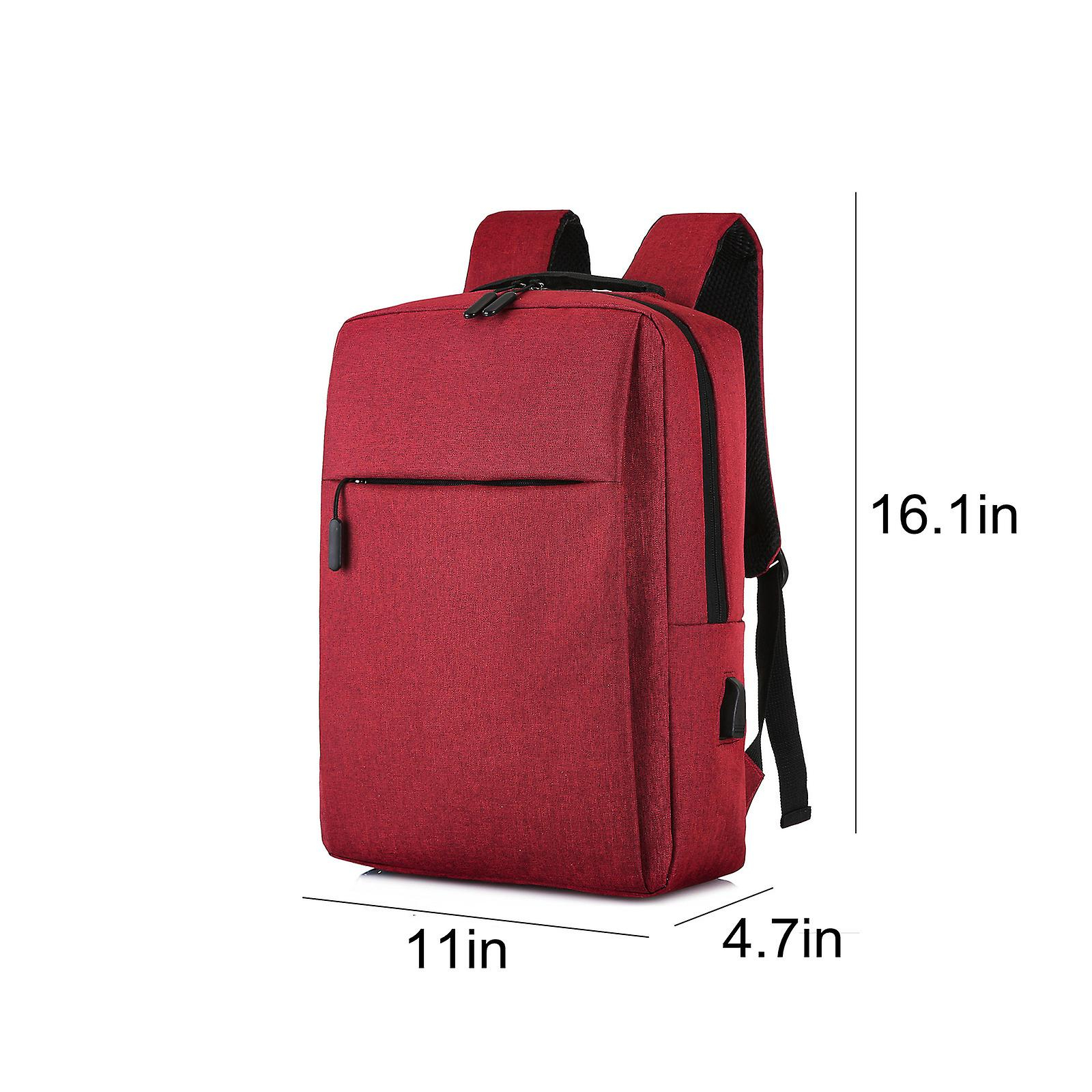 Foto 4 pulgar | Mochila Para Portátil Huoguo 15.6 Pulgadas Con Puerto De Carga Usb, Color Rojo - Venta Internacional.