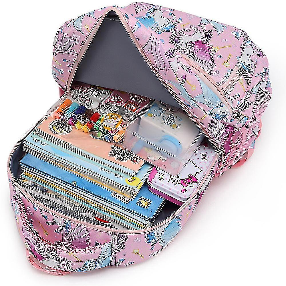 Foto 3 pulgar | Mochila Huoguo Azul Marino Impermeable Para Colegialas 3 Piezas - Venta Internacional.