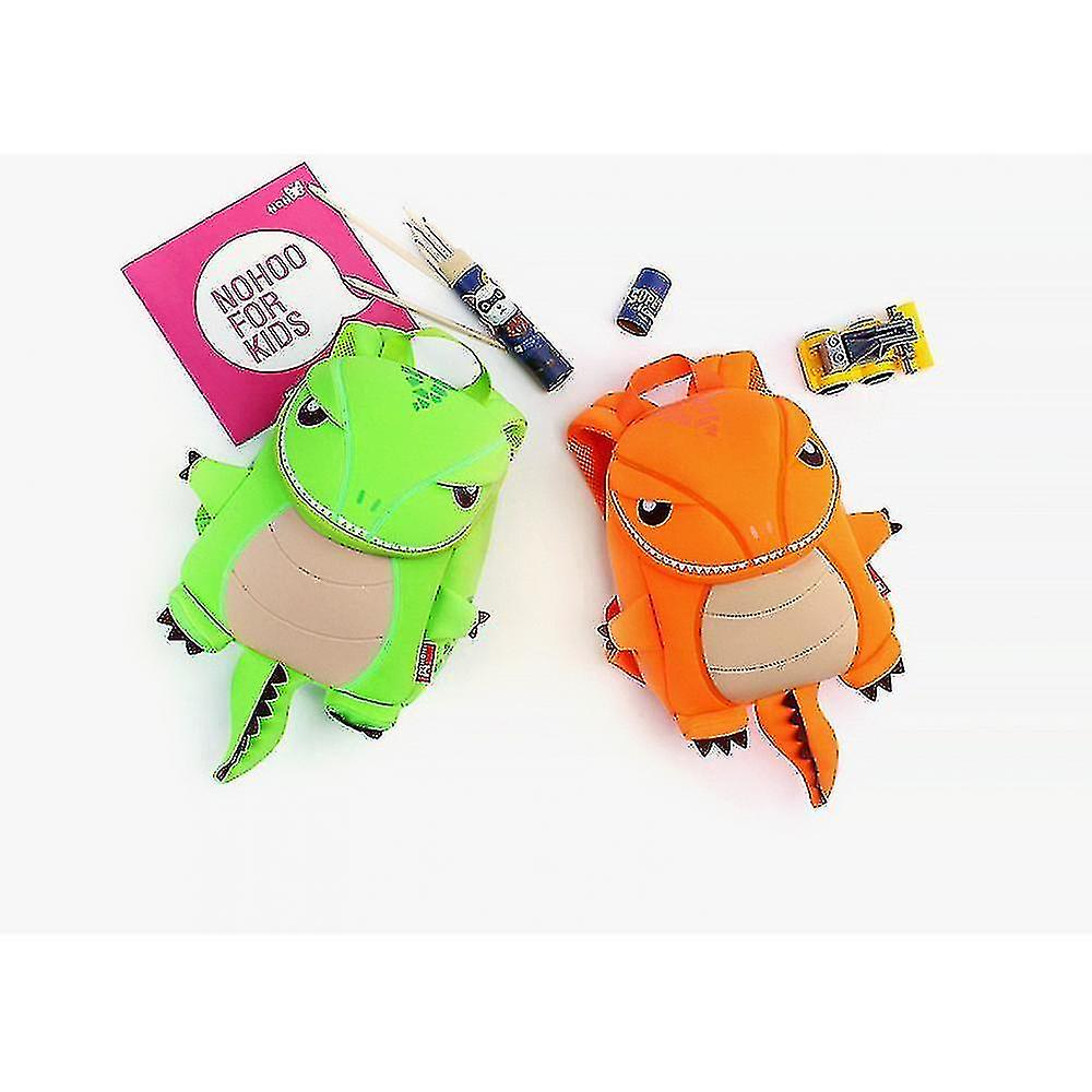 Foto 3 pulgar | Mochila Huoguo Green 3d Para Niños Pequeños Con Dibujos Animados En Edad Preescolar Mz92 - Venta Internacional.