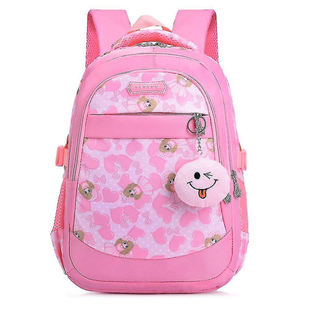 Mochila Huoguo Waterproof Love Para Niñas De 6 A 12 Años Rosa - Venta Internacional.